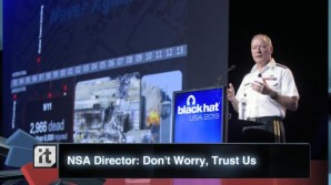 NSA Director at Black Hat conference 2014. 