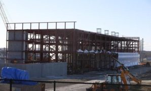 Photo of ongoing construction of NBAF facility in Manhattan. 