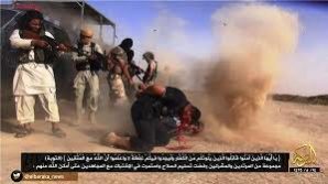 ISIS slaughtering Iraqi men. 