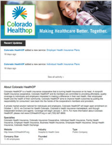 Colorado HealthOP LinkedIn