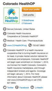 Colorado HealthOP SlideShare