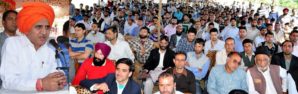 DY CM  addressing Education Conf at Budgam-