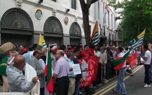 Lodon - JKNI Protest against Human Rights Violation in Jammu Kashmir at Indian High Commission