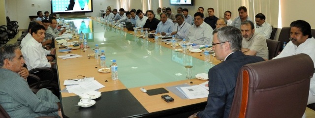 JK CM  Chairing a high level meeting -Scoop News