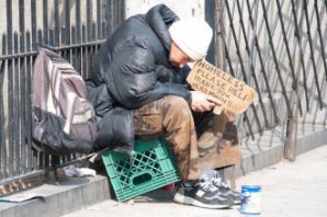 A homeless man literally weeps after begging hundreds of passers -by for help. Congress has no idea or clue what it is like to live in extreme poverty in America. What it is like to beg for money (OK they do know how to do that), or what it means to be hungry. 