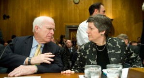 Janet Napolitano with John McCain during happier times. 