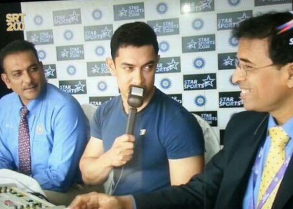 Aamir Khan the commentator for 200 Test