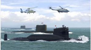 Chinese nuclear submarines on patrol. 