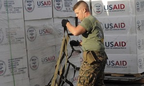 U.S. Marine offloads tons of food aid in the Philippines as they rush to speed aid to victims who are literally starving at this point. Marines are reportedly working around the clock to accomplish this mission.  