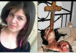 A Christian girl was killed by US backed Free Syrian Army rebels who jammed a crucifix down her throat. . 