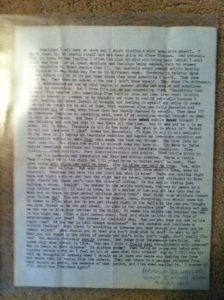 Hayden's letter