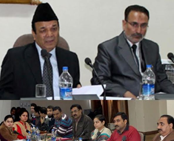 Minister for Finance   Abdul Rahim Rather chairing the meeting.