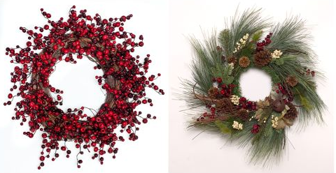 Wreaths with natural materials