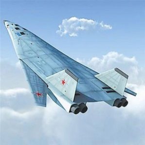 Concept art of the newest Russian long range bomber, the PAK-DA. Like its U.S. counterparts, the Russian long range bomber will be equipped with hypersonic missiles that can fly at speeds of Mach 5.