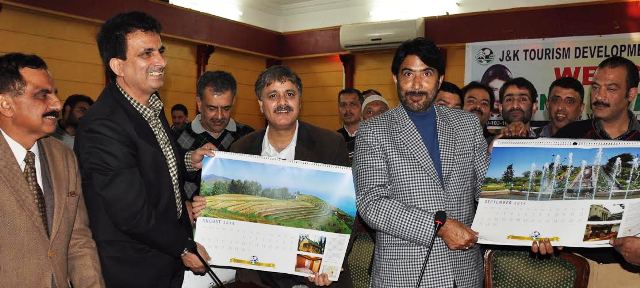 JK Tourism Minister releases JKTDC Calender-2014