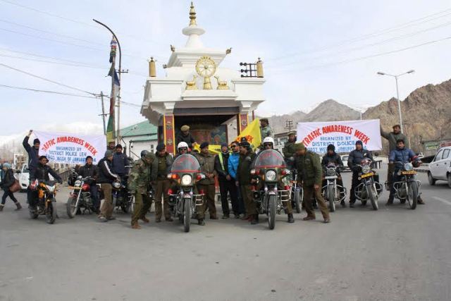 Traffic awareness week observed in Leh Ladakh