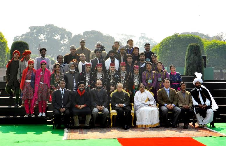JK group with President of India
