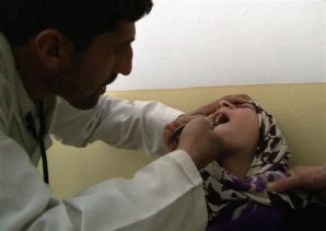Doctor pulling teeth of patient with no anesthesia.  