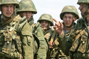 Elite Russian Marines near Moscow during military maneuvers in 2013. 
