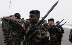 Elite French soldiers part of NATO combat contingent 2012. 