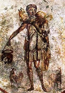 The Shepherd of Hermas, or the Good Shepherd, 3rd century, Catacombs of Rome.