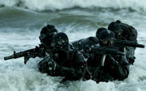 SEAL TEAM during combat exercises off the coast of California in 2013. 