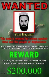 Siraj Haqqani - leader of the Haqqani network in Afghanistan. 
