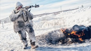 Russian special operations troop during arctic winter warfare - live fire exercise, 2013. 