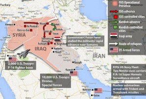  If the United States is to contemplate military action in Iraq, the President must seek congressional authorization",Senator Kaine insists. Graph showing buildup of US forces near Iraq. Note the position of two Nimiz class air craft carriers and nuclear submarines armed with Trident and Tomahawk cruise missiles and over 10,000 combat forces, drones and special forces in Kuwait, and 2000 plus US troops and F-16's fighter jets in Jordan. 