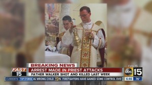 During the ensuing struggle and assault by the robber, the priest lost control of the weapon at the same time another priest Father Walker walked in, realized what had happened and tried to help his fellow priest and was shot and killed by the suspect, who then robbed our Mother of Mercy rectory and fled on foot last Wednesday.