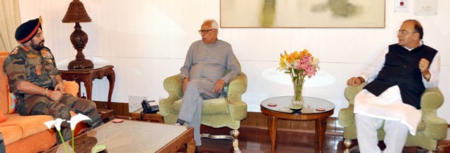 Copy of The Governor and The Union Defence Minister at Raj Bhavan