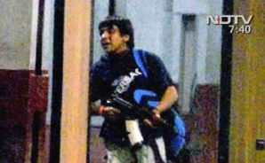 One of the "shooters" in the Mumbai India, terror attack in a crowded mall in 2008. 