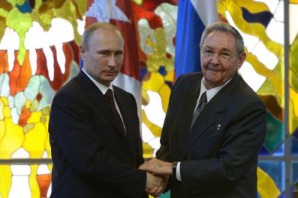 Russia’s Inter RAO UES intends to build four power units at the Maximo Gomez and East Havana thermal power plants, with the project valued at 1.2 billion euros. Russia supplies its electric power equipment to Cuba", said Putin. Pictured here with Raul Castro in Cuba on July 10, 2014. 