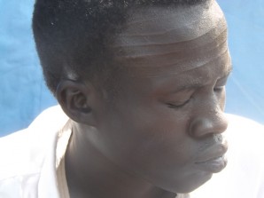 Nuer youth who is taking refuge in UNMISS compund in Juba