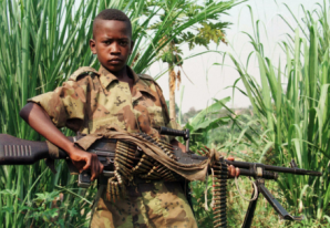 Child soldier in the Republic of Congo (2014). 