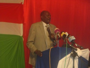 South Sudan Minister of Information Michael makui Leuth in Public Address in Juba