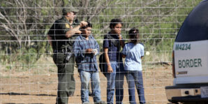 Border patrol round up a couple of illegal children dumped off near the border with instruction on how to infiltrate the country and contact other illegal relatives already in the US. 