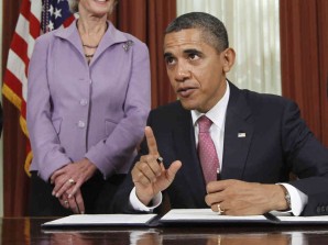 President Obama signs executive order. 