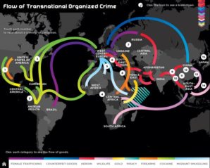 Transnational crime - flow chart. 