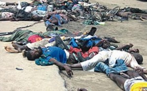 Boko Haram massacre in Nigeria. Leaving dead bodies everywhere they go! 