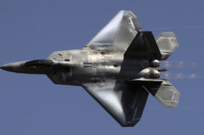The F-22 Raptor prowls the skies of Syria. 