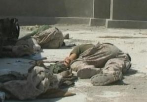 Dead US Marines killed by Taliban in Iraq. 