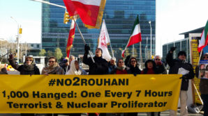 New York, Nov. 18 - Association of Iranian-Americans in New York and New Jersey held a rally at Ralph Bunche Park, opposite the United Nations Headquarters in NY to condemn the rapid rise in executions in Iran.