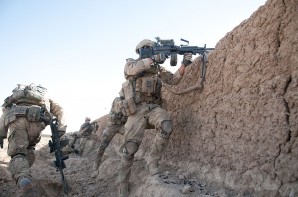 “In 2015, we will continue to train, advise, and assist the Afghan security forces as well as support counterterrorism operations against remnants of Al Qaeda", the report said. Pictured here: US Paratroopers with the 82nd Airborne Division engage in a firefight with insurgents in Afghanistan.