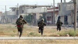 Syrian army units move in on ISIL. 