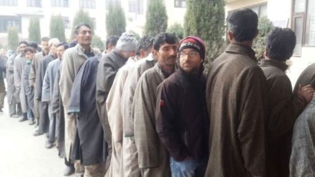 Voters at Anantnag