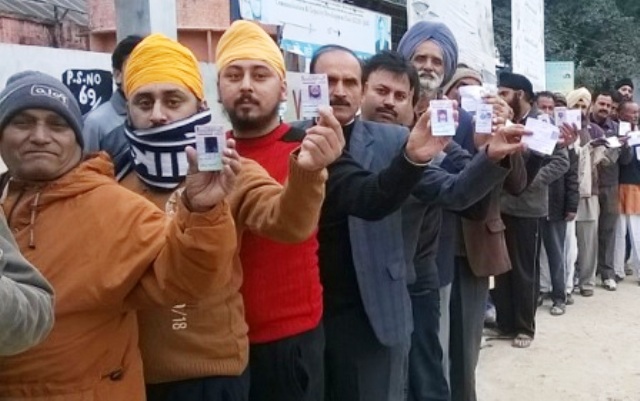 Voters at Vjaypur