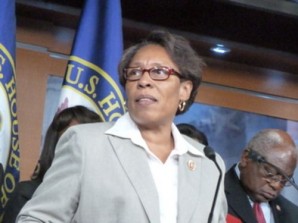 "In November 2012, Malissa Williams and Timothy Russell lost their lives following a high-speed chase involving more than 60 police vehicles. Cleveland police officers fired 137 rounds into their vehicle. The pair were unarmed", said Rep. Fudge. 