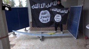 ISIS displayed drone in Syria. 