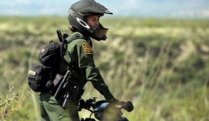 US Border patrol agent near the Arizona border with Mexico tracks illegals coming into the US. 